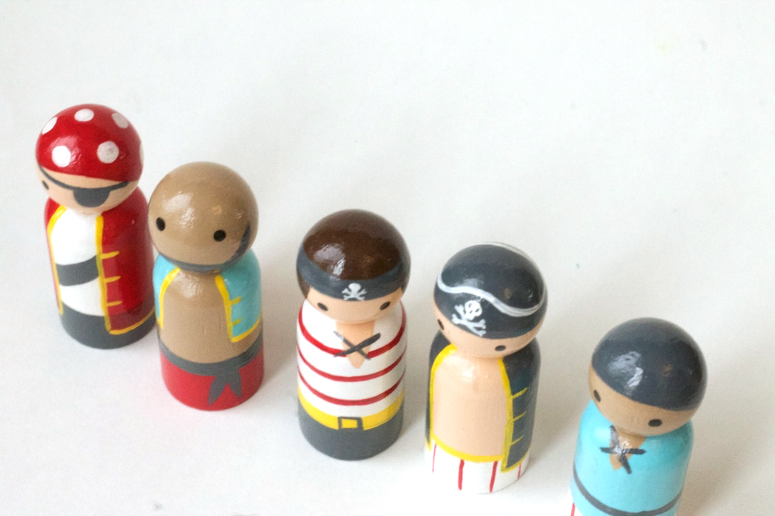 pirate peg dolls